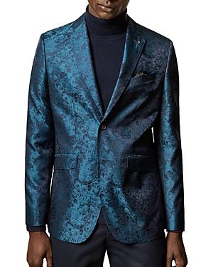 Ted Baker Draper Pashion Floral Jacquard Slim-fit Suit Jacket
