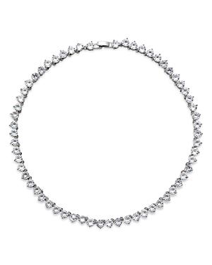 Aqua Crystal Tennis Necklace, 16 - 100% Exclusive