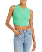 Remain Bassy Knit Open Back Cropped Top
