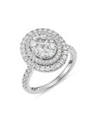 Bloomingdale's Diamond Multi Halo Statement Ring In 14k White Gold, 1.50 Ct. T.w. - 100% Exclusive