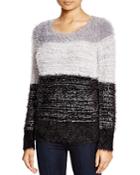 Design History Textured Color Block Sweater