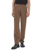 The Kooples Straight Cut Twill Striped Pants
