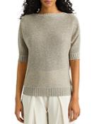 Lauren Ralph Lauren Metallic Linen Blend Sweater
