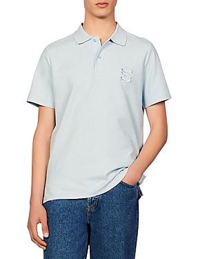 Sandro Short Sleeve Ecru Polo