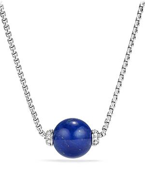 David Yurman Solari Pendant Necklace With Diamonds & Lapis Lazuli