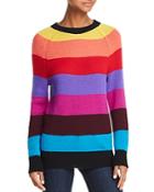 Aqua Rainbow-stripe Cashmere Sweater - 100% Exclusive
