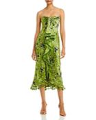 Cinq A Sept Elise Silk Wildflower Ruffle Dress