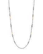 Armenta 18k Yellow Gold & Blackened Sterling Silver Old World Crivelli Moonstone Beaded Necklace, 36