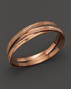 Roberto Coin 18k Rose Gold Plated Sterling Silver Small Bangle