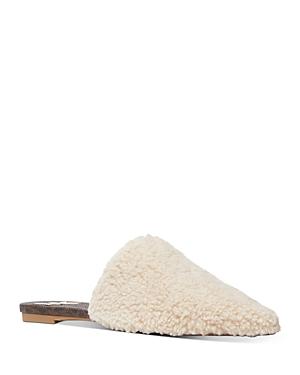 Michael Michael Kors Women's Renee Pointed Toe Flexible Faux Fur Slippers