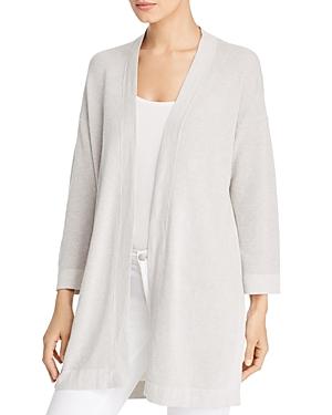 Eileen Fisher Open-front Waffle-knit Cardigan