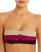 Pq Swim Colorblocked Bandeau Bikini Top