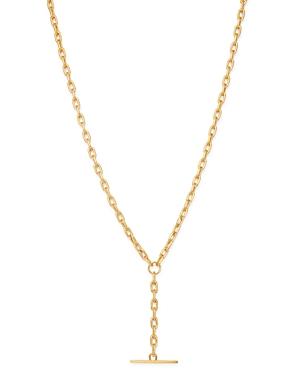 Zoe Chicco 14k Yellow Gold Faux Toggle Y Necklace, 16
