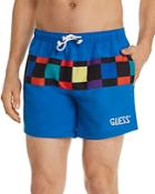 Guess Checkered Swim Trunks