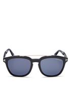 Tom Ford Men's Holt Brow Bar Square Sunglasses, 50mm