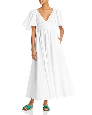Rhode Margot Cotton Flutter Sleeve Dress