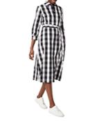 Hobbs London Ilona Gingham Midi Dress