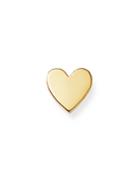 Zoe Chicco 14k Yellow Gold Single Itty Bitty Heart Stud Earring
