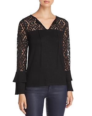 Design History Lace-sleeve Top