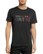 Versace Jeans Couture Cotton Rainbow Logo Tee