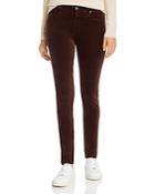 Ag Farrah Velvet Skinny Jeans In Ralleigh Brown