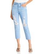 Levi's 501 High Rise Crop Straight Leg Jeans In Ojai Ring