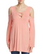 Alison Andrews Cold Shoulder Criss-cross Tunic