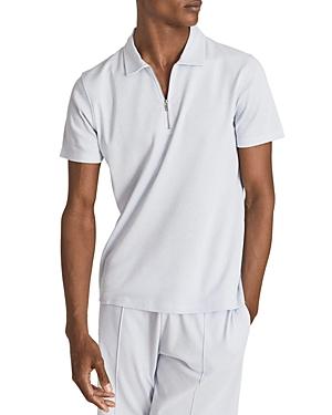 Reiss Chalk Airtech Half Zip Polo