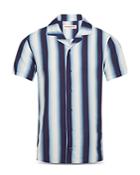 Orlebar Brown Hibbert Mirage Striped Camp Shirt