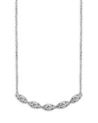 Bloomingdale's Diamond Curved Bar Necklace In 14k White Gold, 0.50 Ct. T.w. - 100% Exclusive