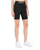 Herve By Herve Leger Logo Bike Shorts