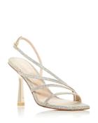 Stuart Weitzman Women's Melodi Glitter High Heel Sandals