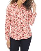 Foxcroft Davis Cotton Autumn Garden Top