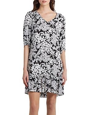 Gerard Darel Jin Floral Ruffled Hem Dress