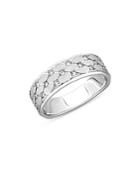 Bloomingdale's Men's Diamond Textured Band In 14k White Gold, 0.50 Ct. T.w. - 100% Exclusive