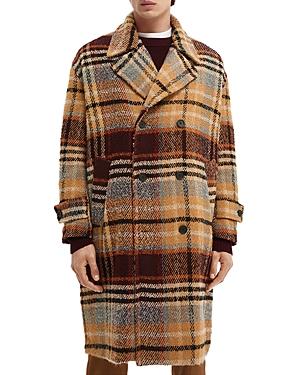 Scotch & Soda Double Breasted Oversized Top Coat