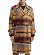 Scotch & Soda Double Breasted Oversized Top Coat