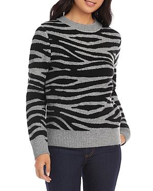 Karen Kane Zebra Print Jacquard Sweater