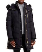 Moose Knuckles Watershed Hooded Shearling Trim Down Parka