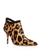 Charlotte Olympia Women's Leopard-print Calf Hair High-heel Booties