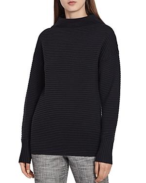 Reiss Malia Ribbed Funnel-neck Sweater