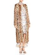Haute Hippie Lili Marleen Leopard Print Fur Coat