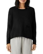 Eileen Fisher Crewneck Boxy Fit Top