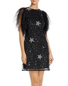 Aidan By Aidan Mattox Embellished Tulle Cocktail Dress
