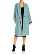 Vince Double Breasted Oversized Wool Blend Coat