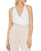 Bcbgmaxazria V-neck Tie-back Bodysuit