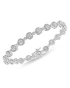 Bloomingdale's Diamond Halo Bracelet In 14k White Gold, 5.50 Ct. T.w. - 100% Exclusive
