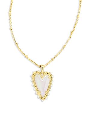 Kendra Scott Beaded Ansley Heart Pendant Necklace, 22
