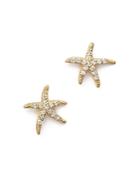Kc Designs Diamond Starfish Earrings In 14k Yellow Gold