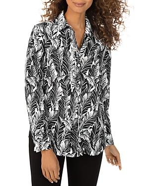 Foxcroft Carmen Palm Print Non-iron Shirt